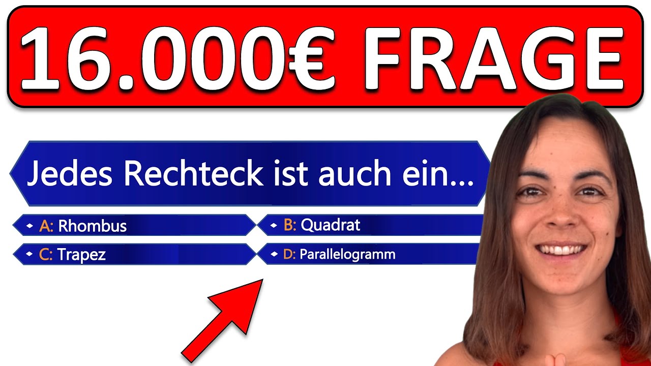 🤯 Kandidatin kassiert 16.000 €, ohne die Wer wird Millionär-Frage zu wissen!