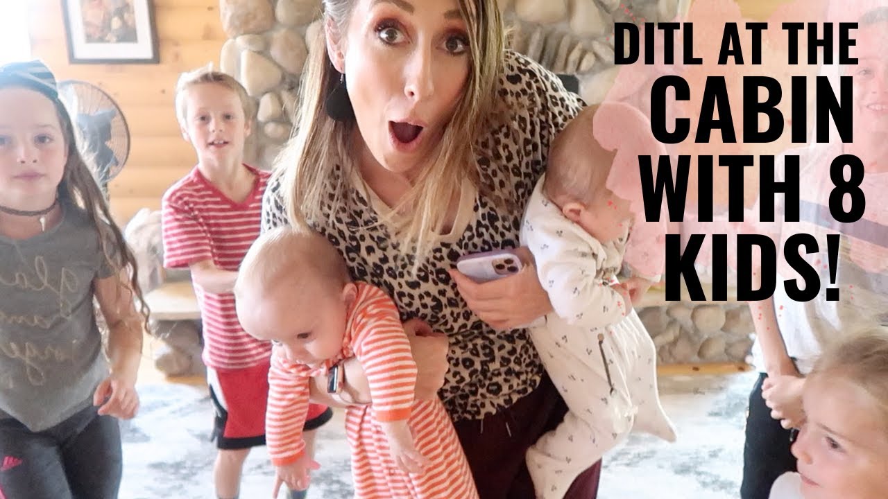 A day at the cabin with 8 kids! Routine, schedule, chores, meals + more! Jordan Page Family