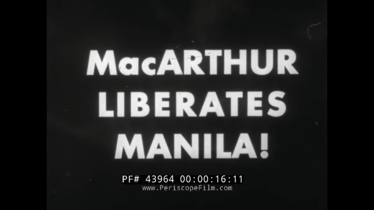 «Маккартур освобождает Манилу» Кинохроника 1945 года. Битва при Лусоне и Маниле. Штурм Иводзимы 4...