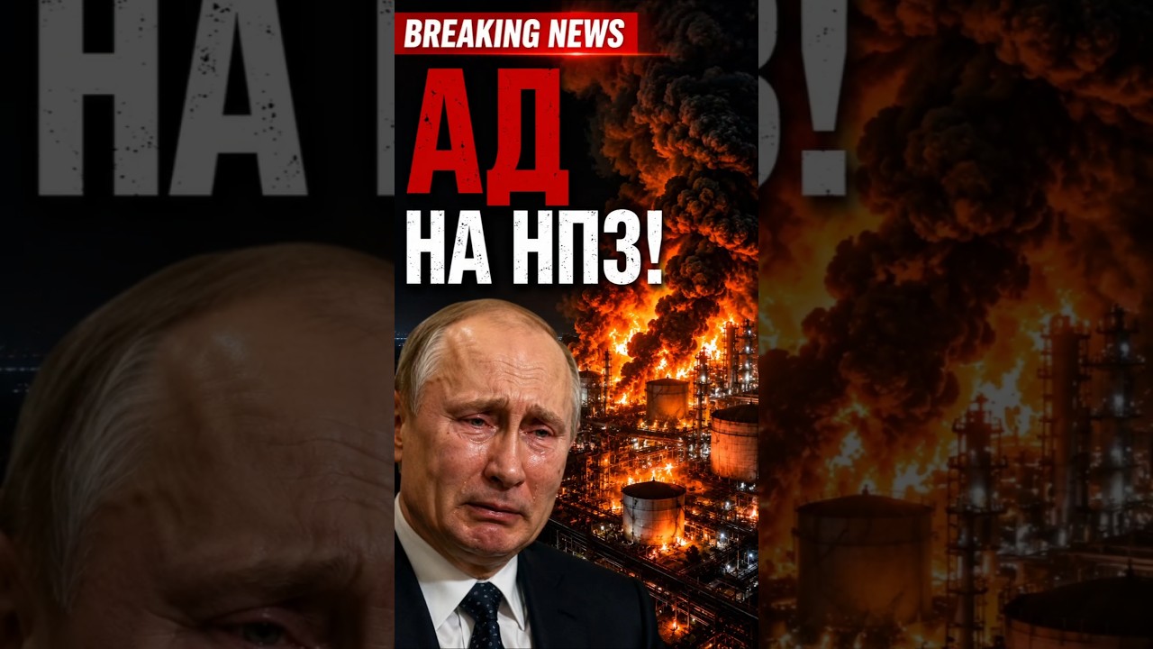 A true hell at a Russian oil refinery! Ukrainian drones delivered a powerful strike