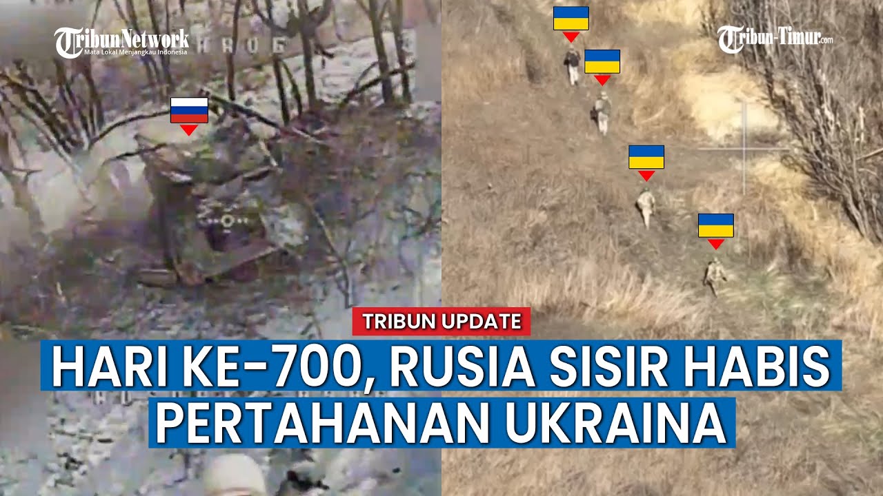 UPDATE HARI KE-700 Perang Rusia vs Ukraina, Momen Kelompok Militer Ukraina Dihantam Drone FPV Rusia