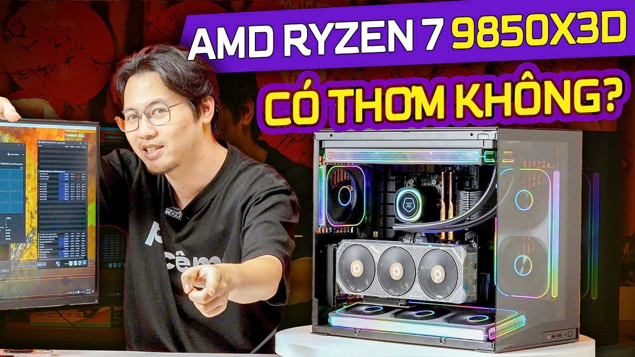 Chip MỚI NHẤT của AMD: 9850X3D - Liệu Có NGON LUÔN? - Thử Build PC Gaming Max Settings với 9850X3D