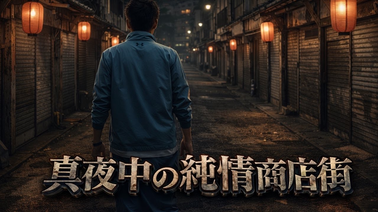 誰もいない真夜中の昭和商店街を一人で歩いたら、想像以上に切なくて胸が苦しくなった夜
