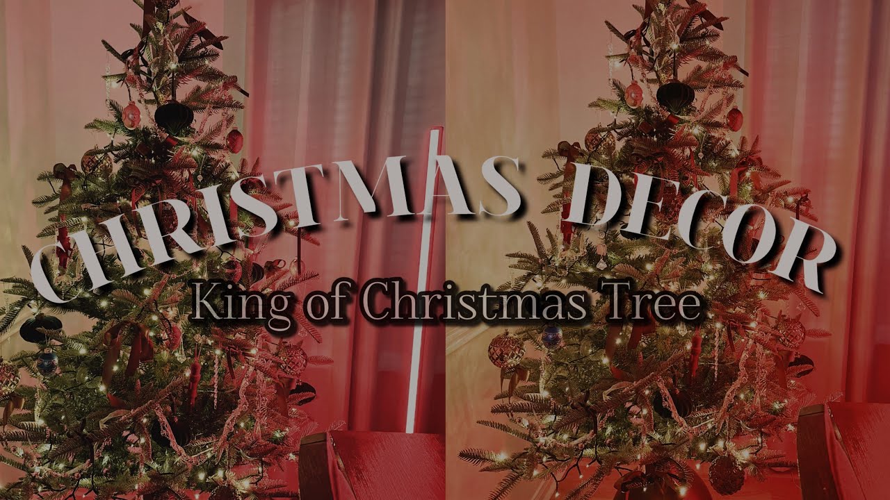𝐂𝐡𝐫𝐢𝐬𝐭𝐦𝐚𝐬 𝐓𝐫𝐞𝐞 𝐃𝐞𝐜𝐨𝐫, 𝐊𝐢𝐧𝐠 𝐨𝐟 𝐂𝐡𝐫𝐢𝐬𝐭𝐦𝐚𝐬 | King Noble Fir |Minimalist Tree | Classic Christmas tree ￼