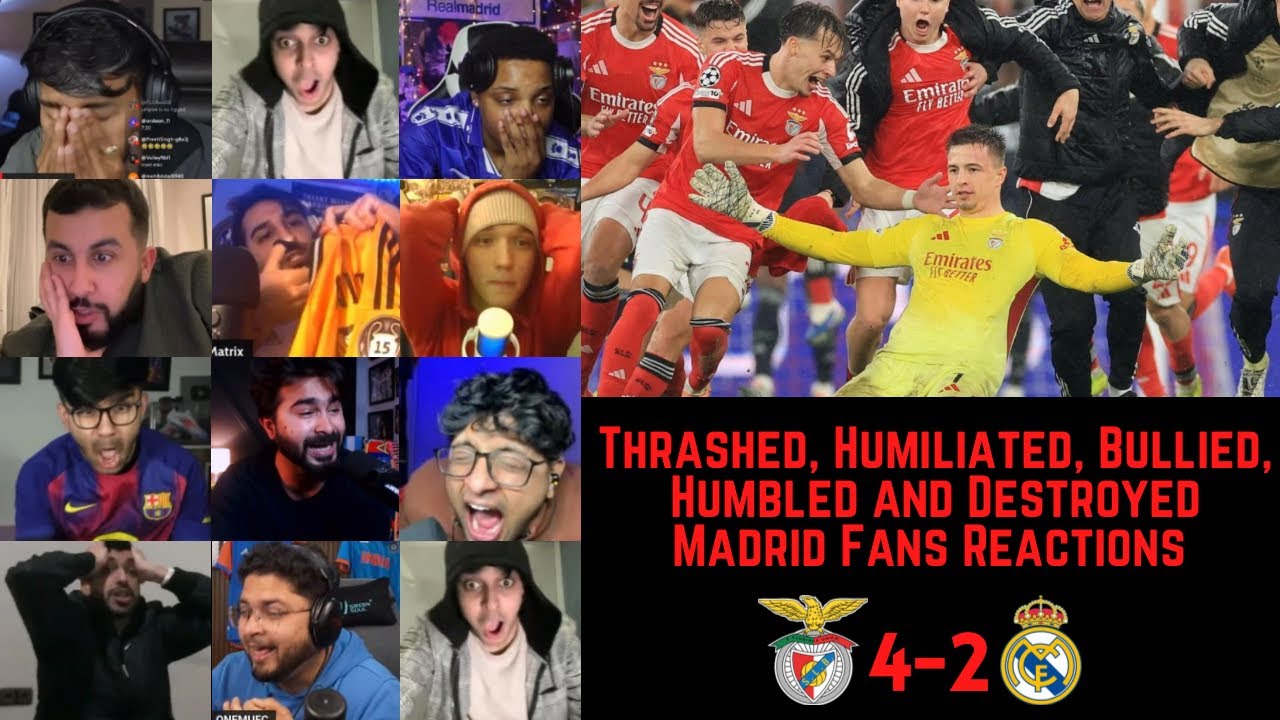 Thrashed, Destroyed, Humiliated, Bullied Madrid Fans Reactions to BENFICA 4-2 REAL MADRID | UCL GW 8