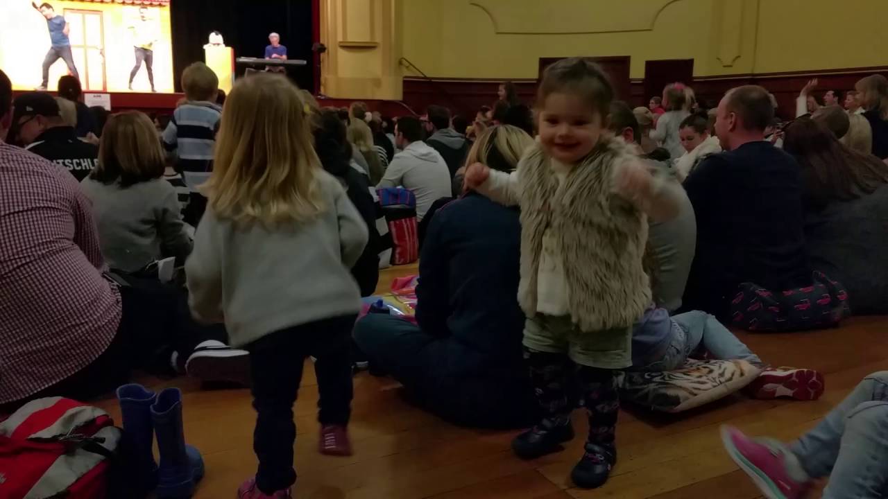 Miss Ruby getting her dance on at the Play School Concert