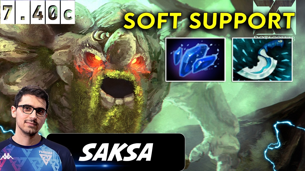 Saksa Tiny Soft Support - Dota 2 Patch 7.40c pro Player Full Gameplay