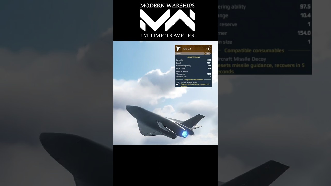 Modern Warships MD-22 Drone #Shorts