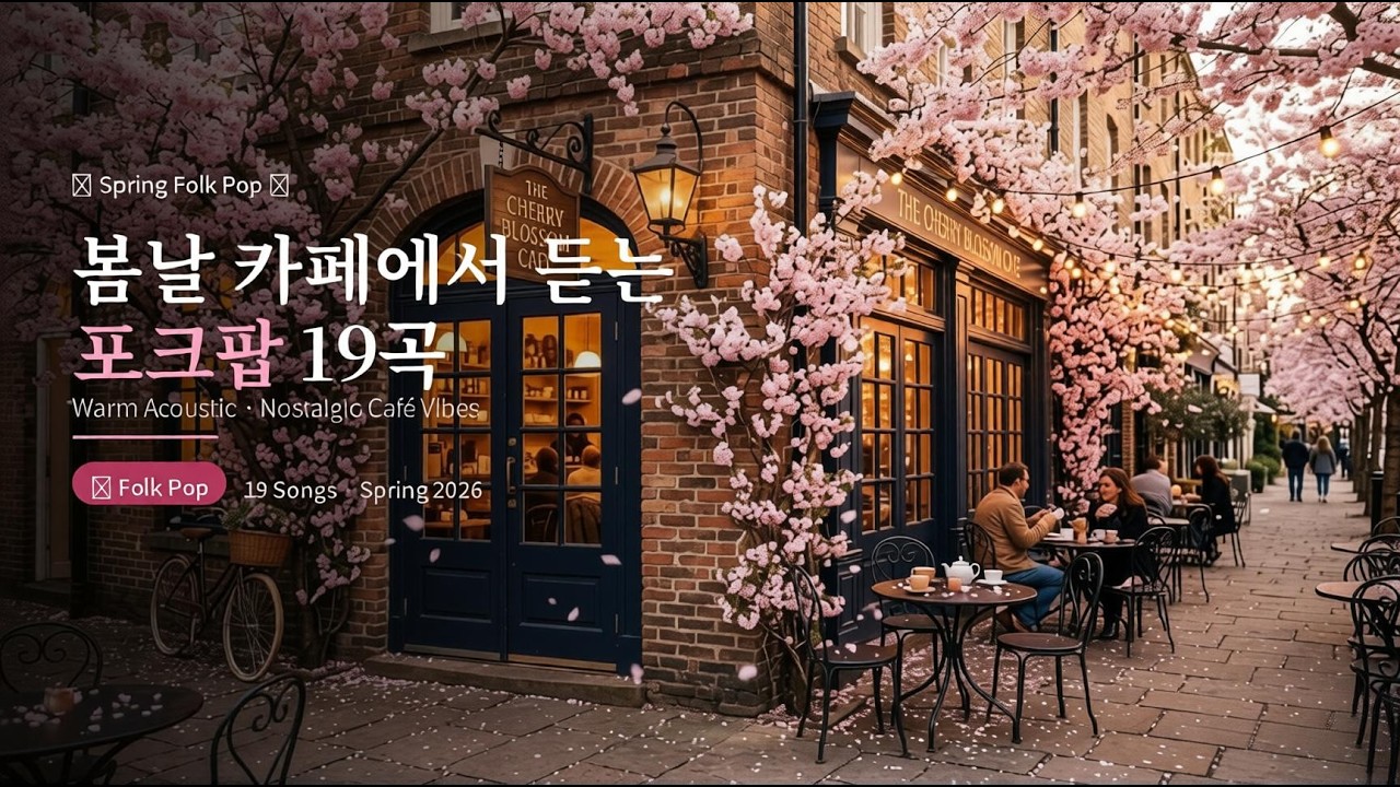 ☕ 봄날 카페에서 듣는 포크팝 19곡 🌸따뜻한 어쿠스틱 감성 플레이리스트🎸 그 시절 감성 가득한 봄 포크팝  🌿카페에서 흘러나올 것 같은 노래들