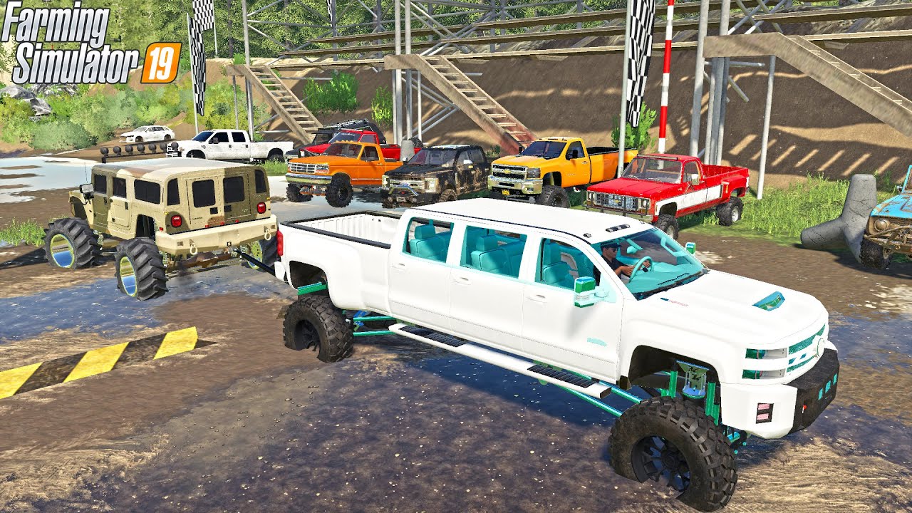 CRAZY LIFTED DIESEL TRUCK (TUG A WARS) | MUD PIT | FARMING SIMULATOR 2019