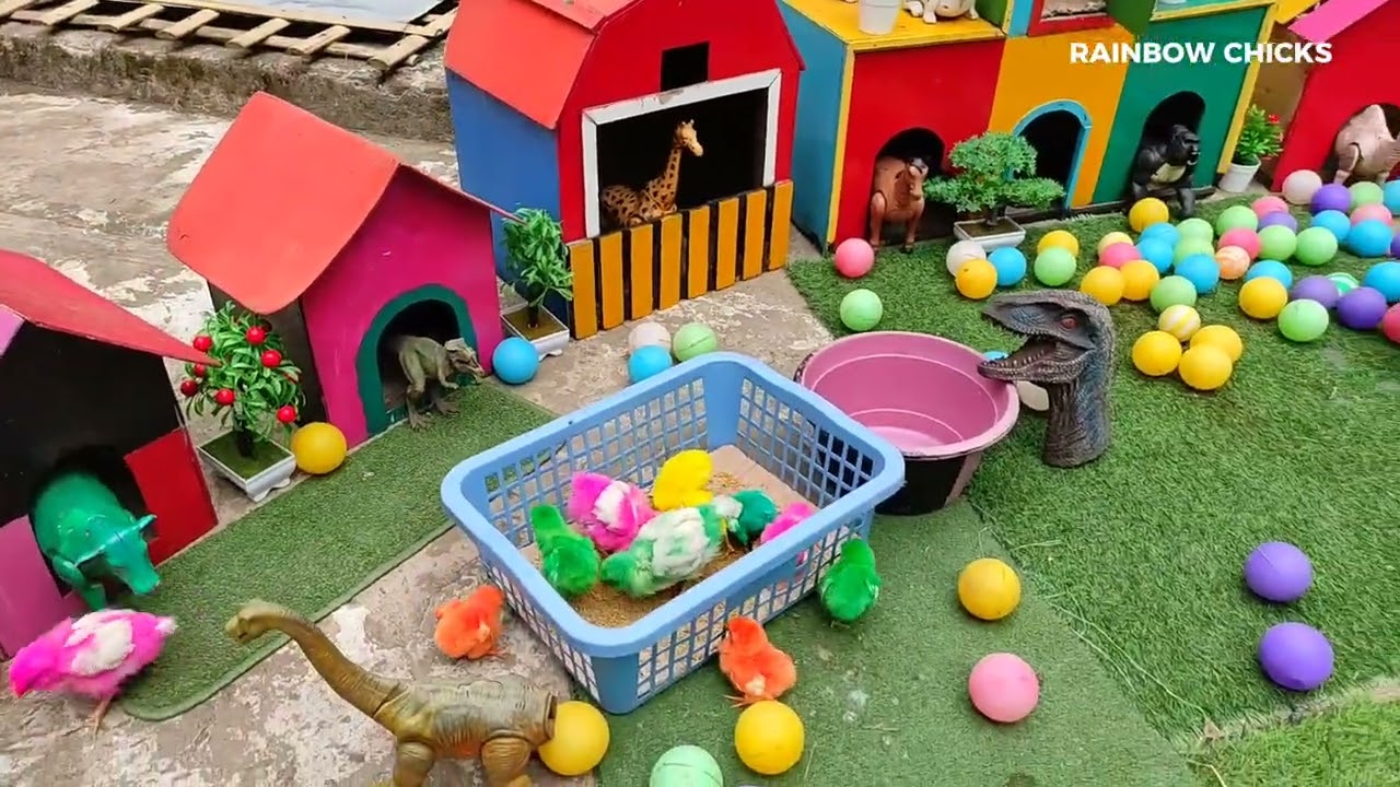 Catch Cute Chickens, Colorful Chickens, Rabbits, Goose goose ducks, Rainbow chicks