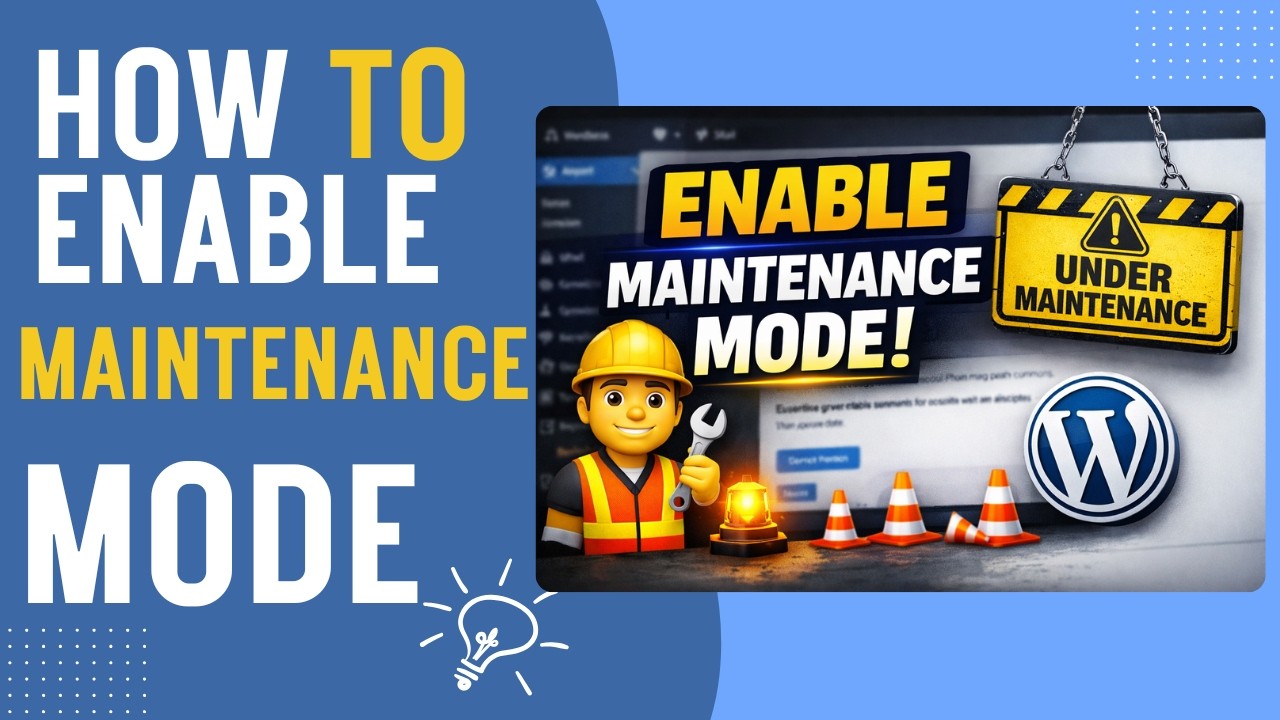 How To Enable Maintenance Mode In WordPress Best Free Plugin 2026