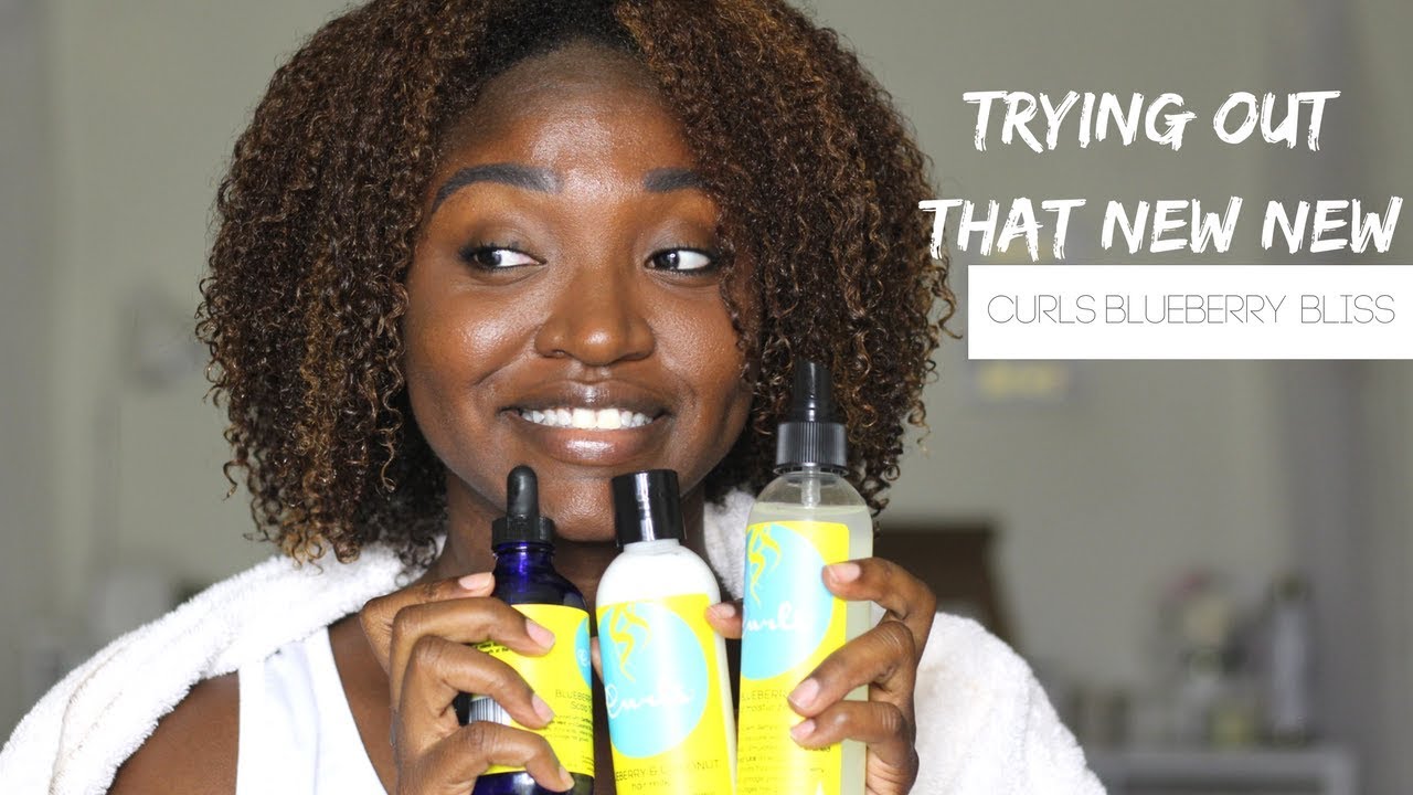 NEW Curls Blueberry Bliss Hair Milk & Scalp Treatment   | Review and Demo