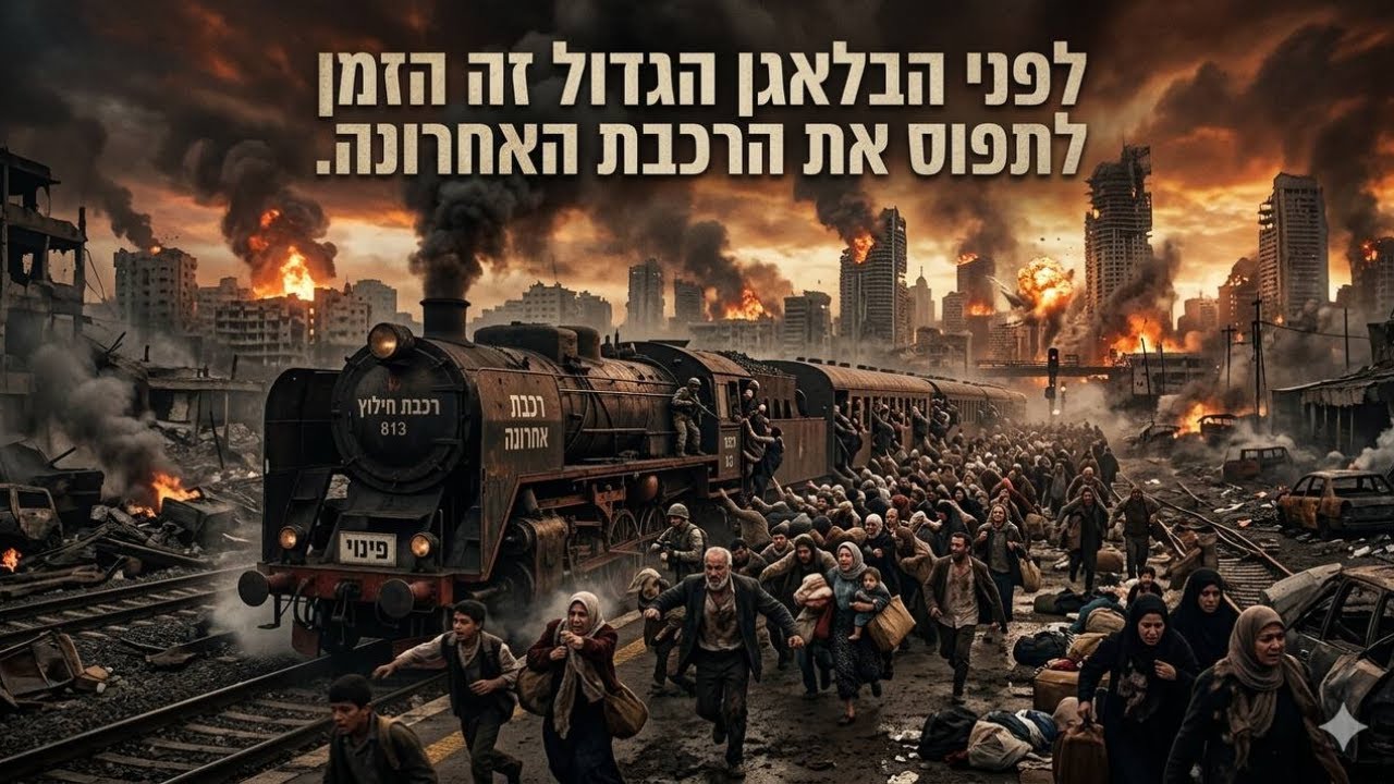 לפני הבלאגן הגדול זה הזמן לתפוס את הרכבת האחרונה. - הרב יעקב זיסהולץ שליט