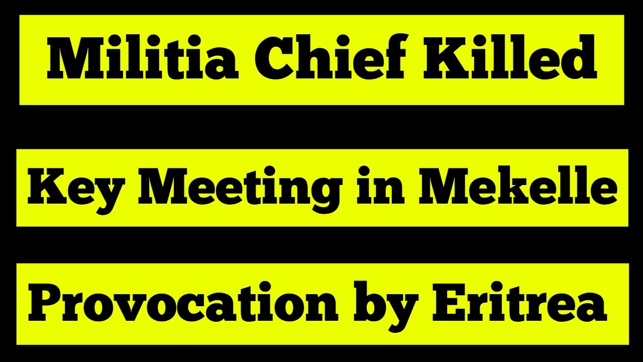 Militia Chief Killed | Key Meeting in Mekelle | Provocation by Eritrea