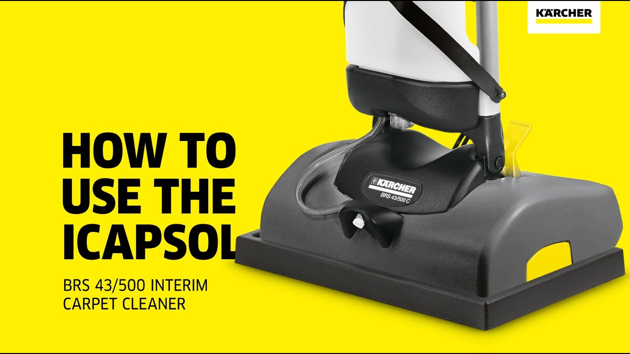 How to use Kärcher iCapsol BRS 43/500 Interim Carpet Cleaner