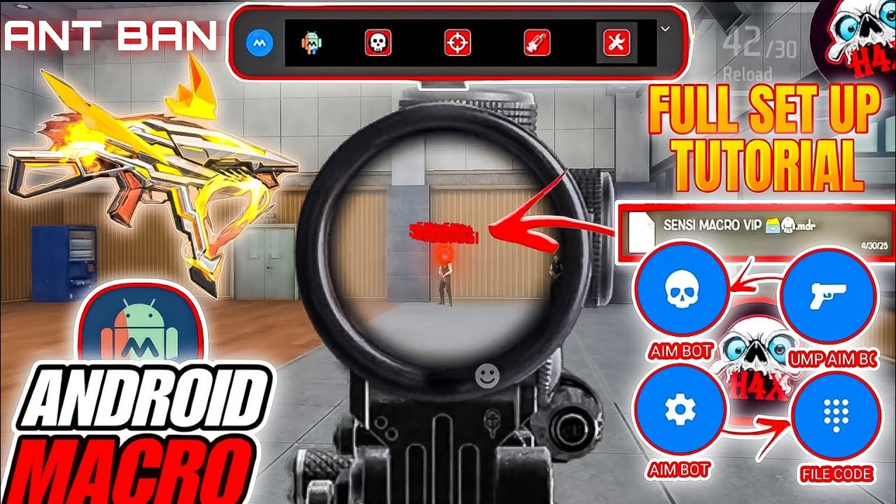 free fire android НОВЫЙ V179 макрос полная настройка sensi руководство | руководство по настройка...