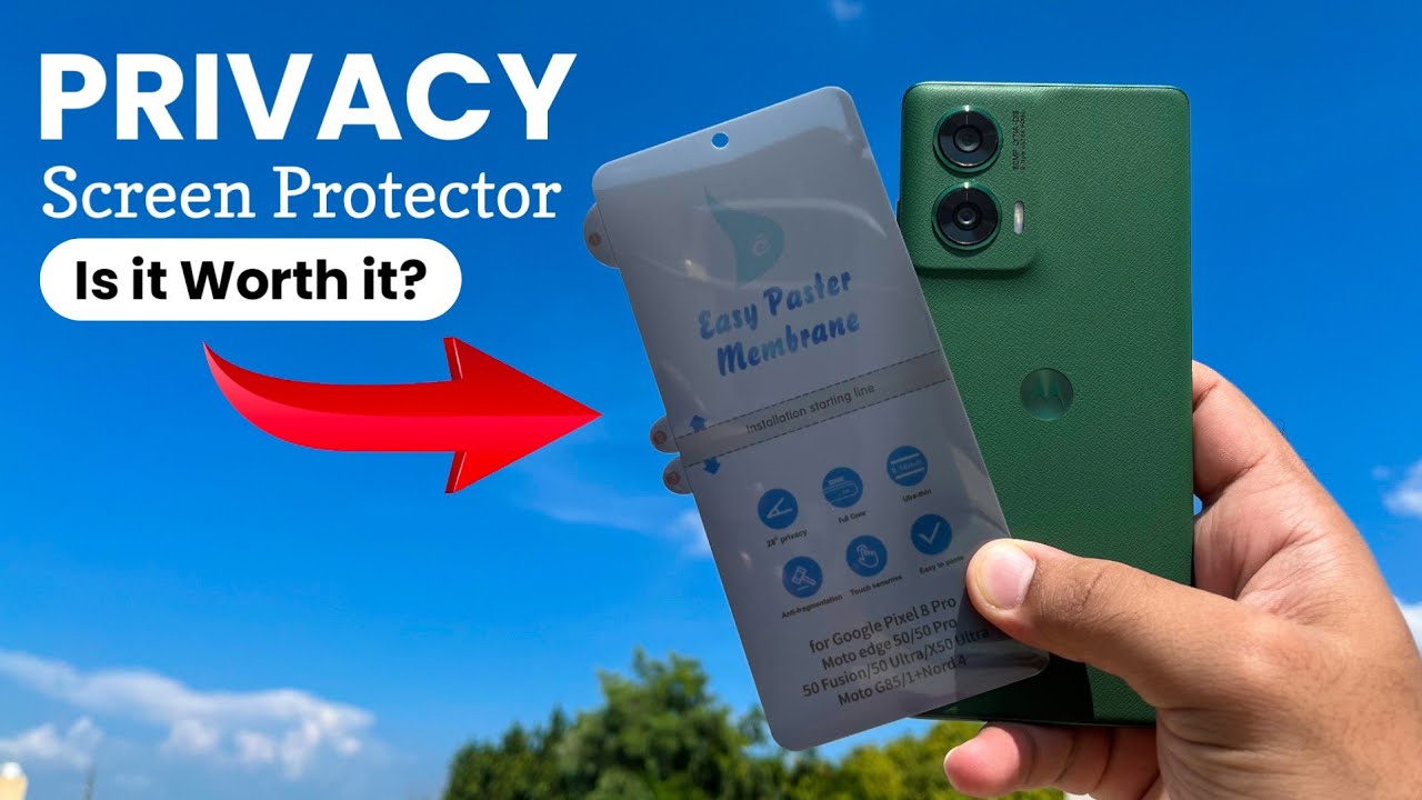 Moto G96 Privacy Screen Protector Membrane.