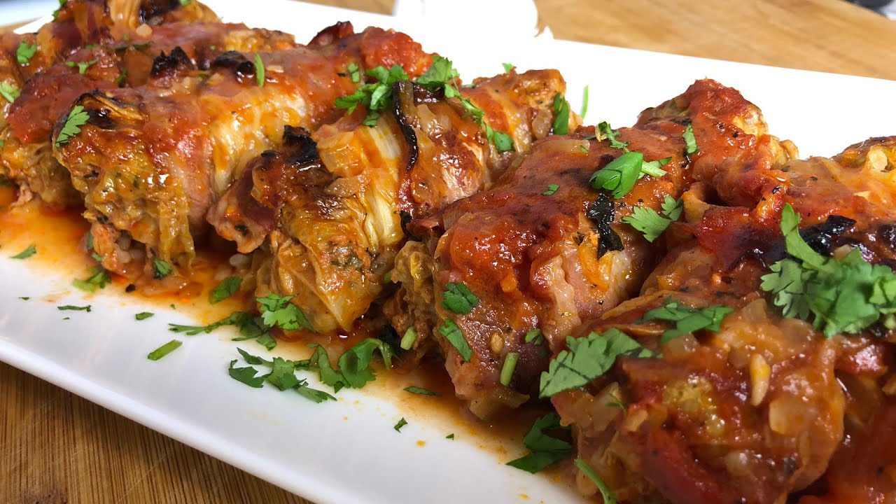 Chinakohl Rouladen mit Bacon / Рулетики из пекинской капусты с беконом | Bei Sona