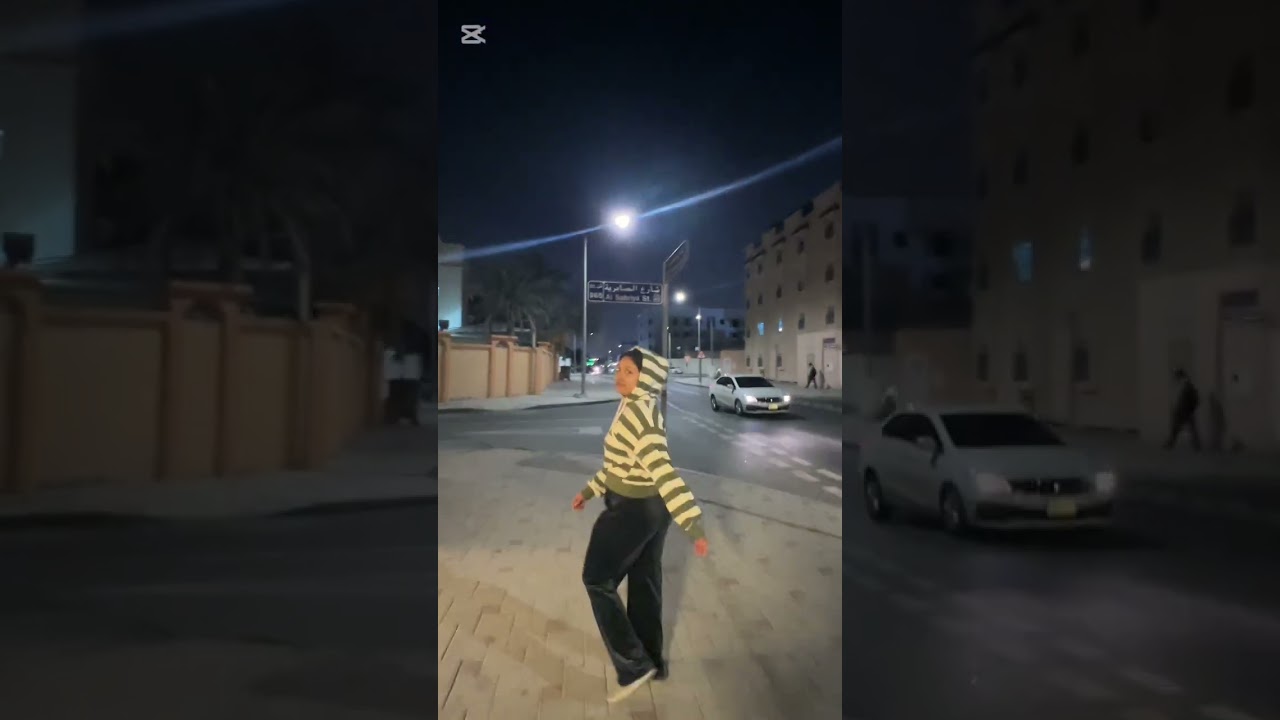 Evening walk for groceries shopping 