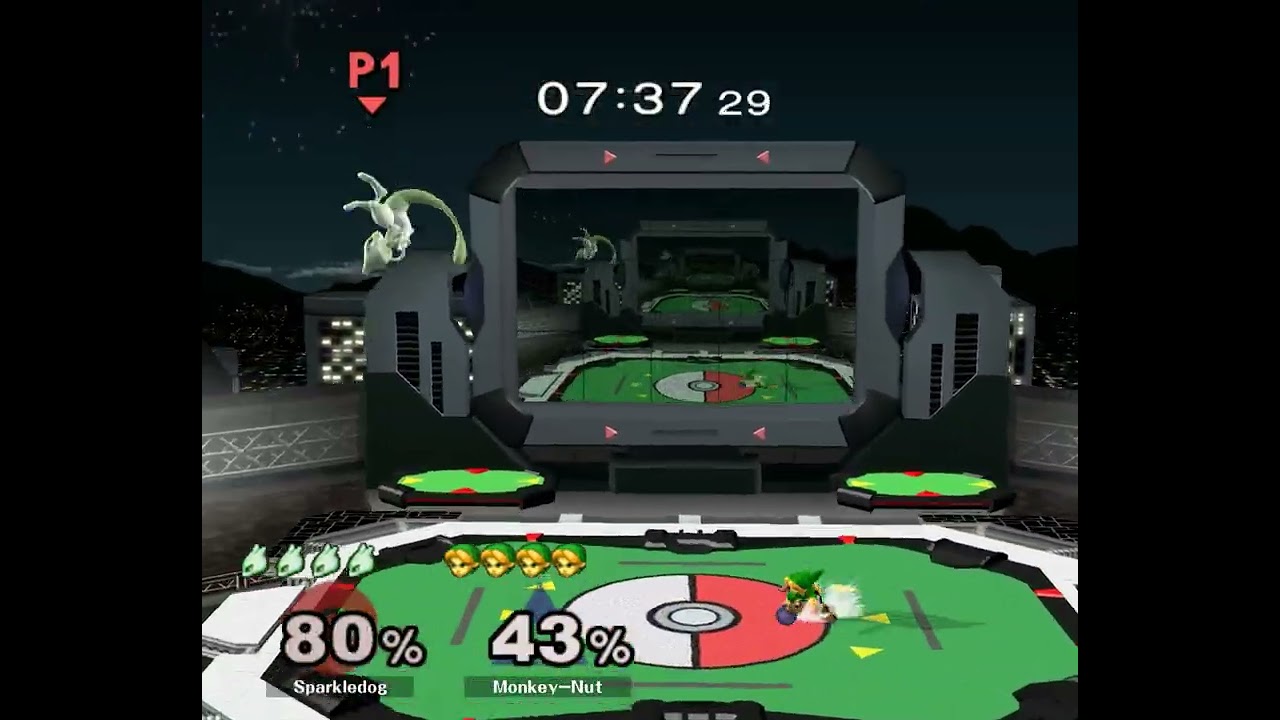 [ass] 172 - Melee Singles LR1 — Monkey—Nut ⟮Fox, YL⟯ vs Sparkledog ⟮Mewtwo⟯