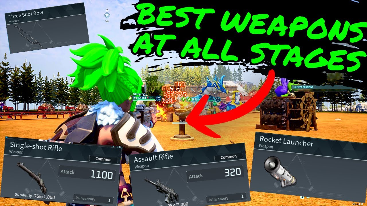The BEST WEAPONS at EACH LEVEL in PALWORLD!!!