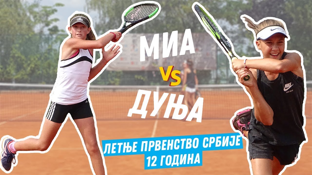 Mia Ristić - Dunja Marić, finale Letnjeg prvenstva Srbije do 12 godina, TSS, 5.7.2018.