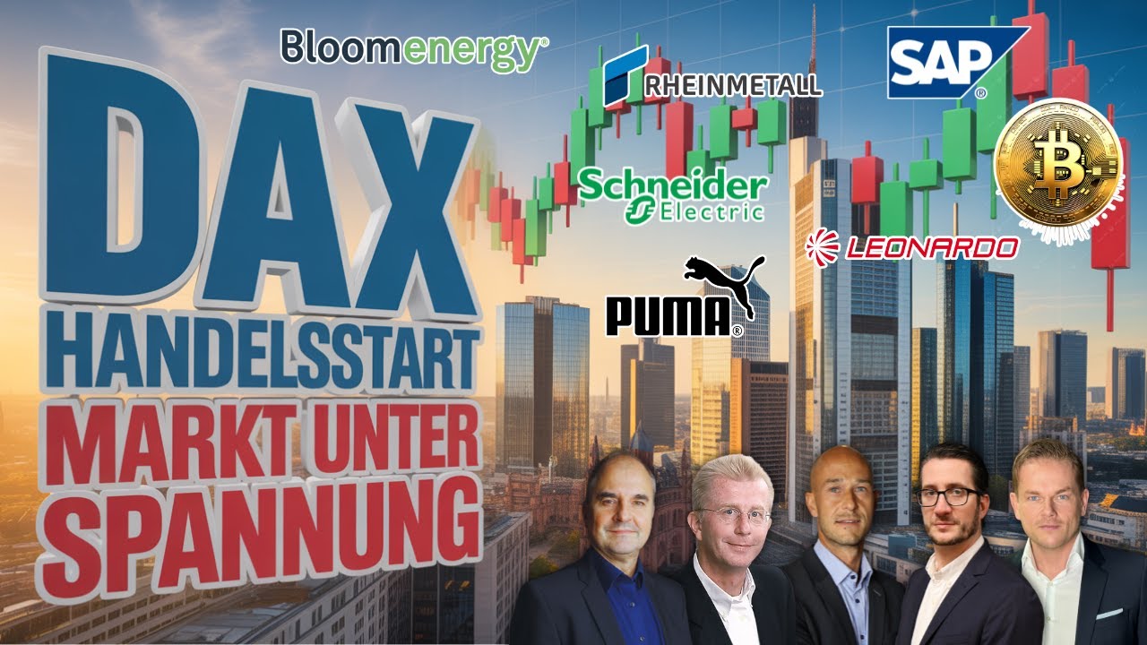 DAX unter Spannung | Rheinmetall, Ferrari, Leonardo, SAP, Puma, DHL, HeidelbergMat, ZAL, EURUSD, BTC