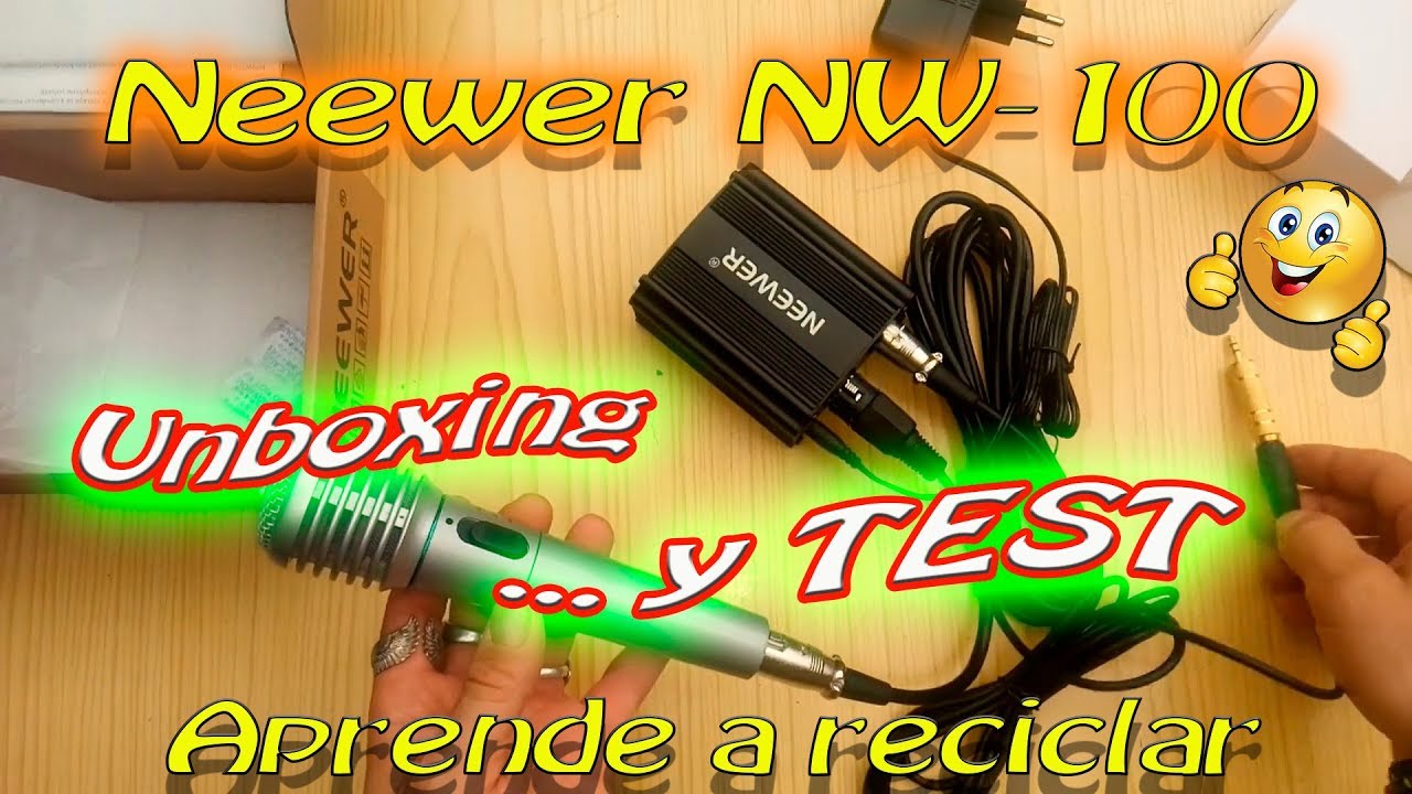 Phantom power Neewer NW 100 TEST y Unboxing