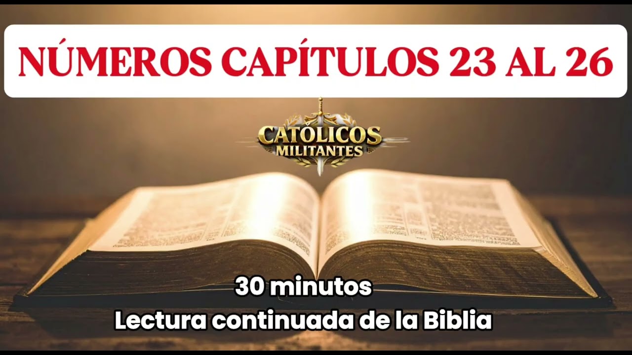 📖 Números  23 al 26 | Lectura de la Biblia | #biblia #fecatolica #catolicos #antoguotestamento