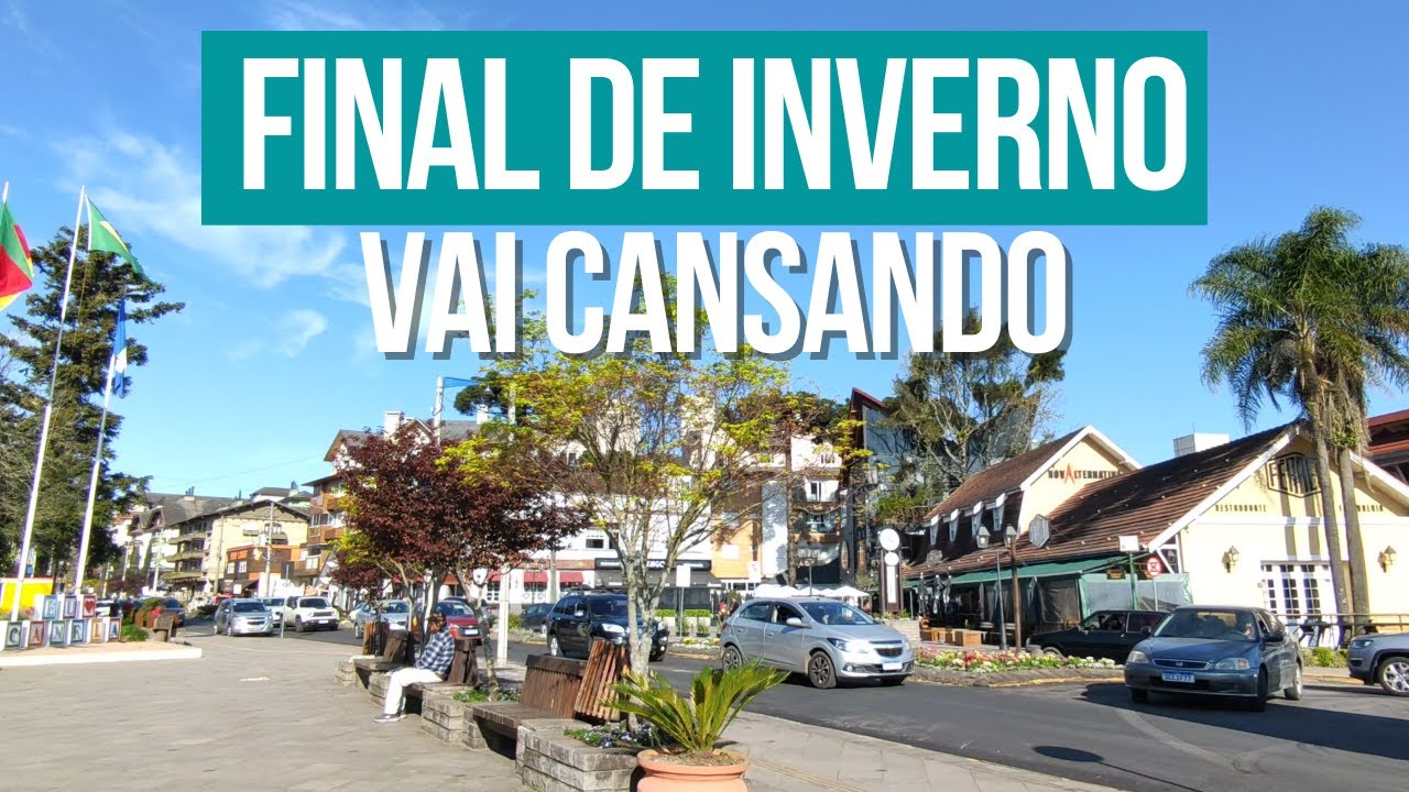 Final de inverno : Andando no Centro de Canela/RS