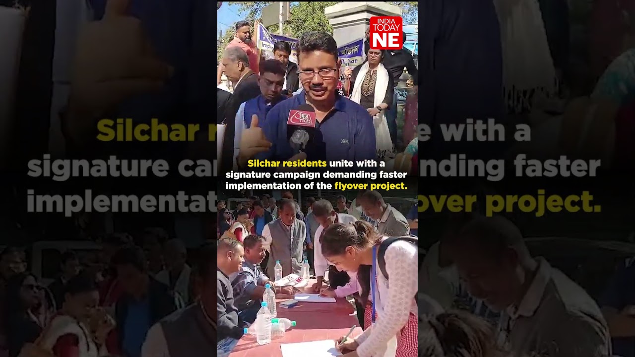 Silchar residents unite with a campaign demanding faster implementation of the flyover project
