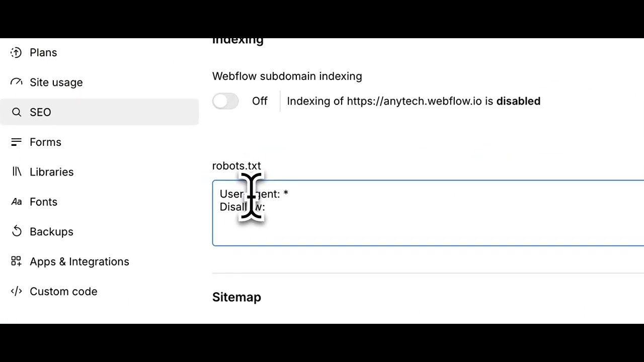 How to write your Robot.txt on Webflow?