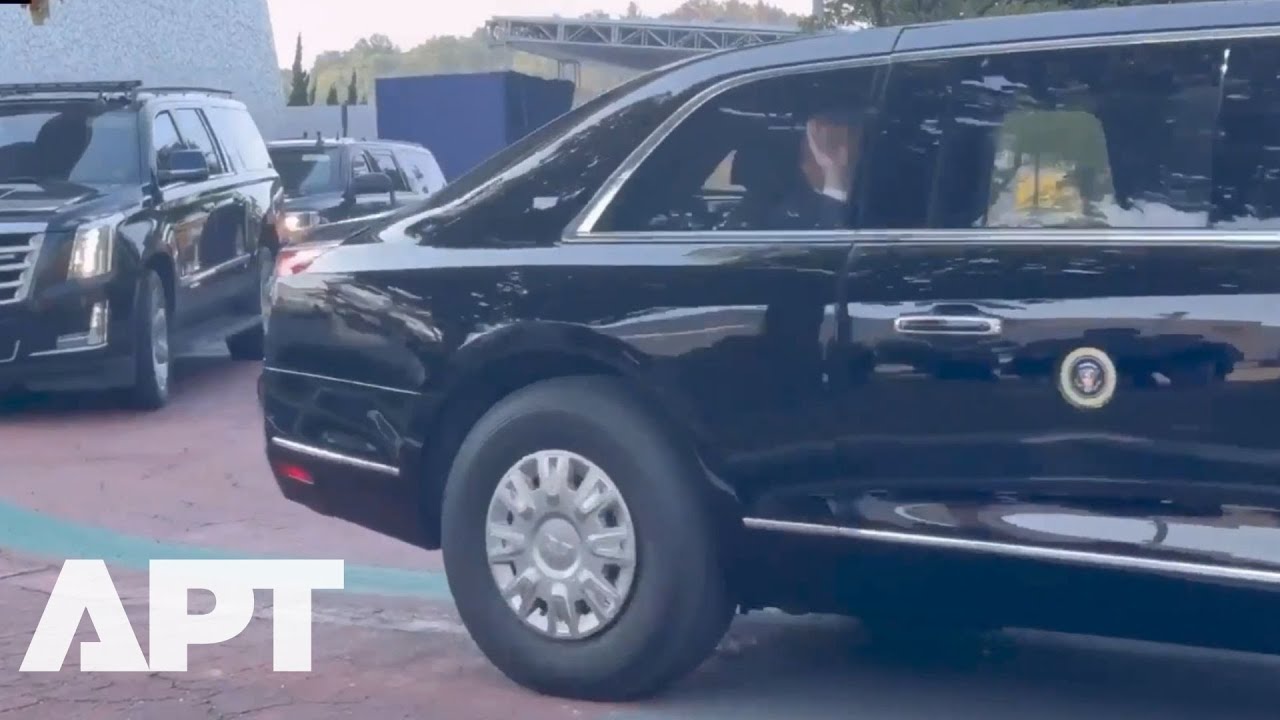 Making Waves: Trump Greets Crowd as Motorcade Leaves APEC CEO Summit in Gyeongju | APT