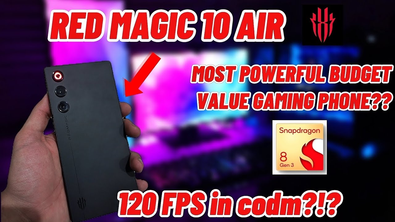 The RED MAGIC 10 AIR Detailed Overview + Handcam Codm Gameplay