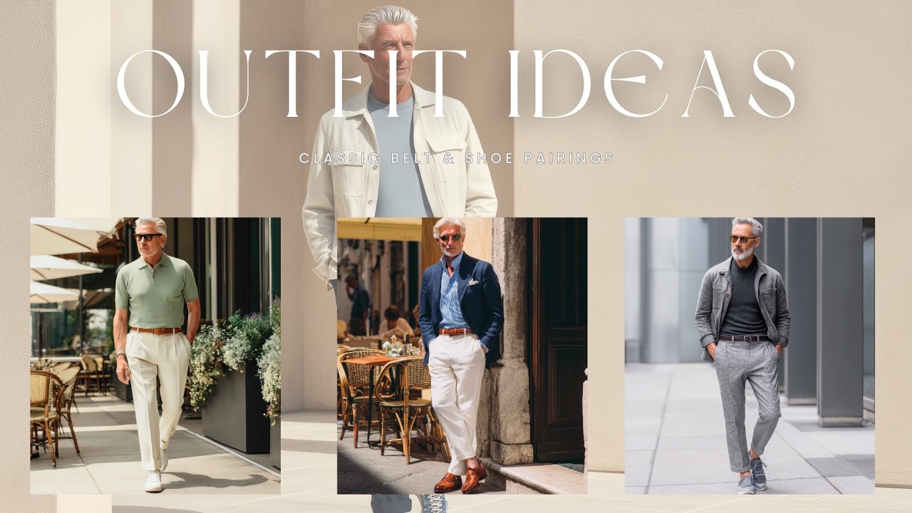 Classic Belt & Shoe Pairings &mdash; 20 Outfits for Men Over 50- men's fashion
