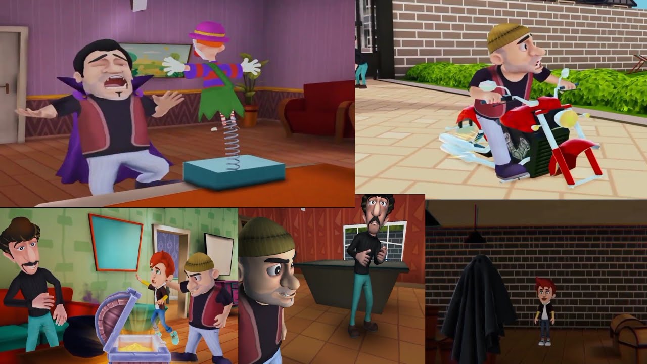 Scary Robber Home Clash Version 1.15 | Stealing The Halloween Show All Five Failed Pranks