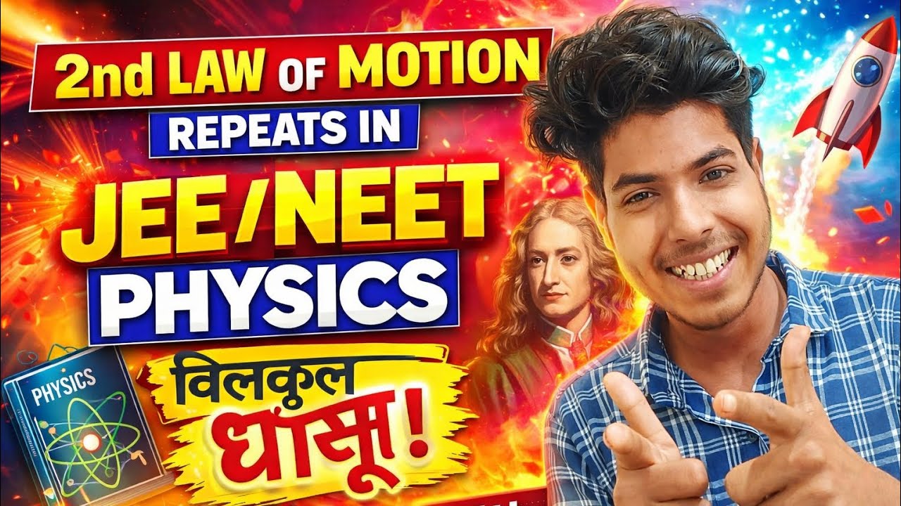 Newton’s Second Law PYQs 💥 JEE Mains & NEET 2026 तैयारी 11th physics 