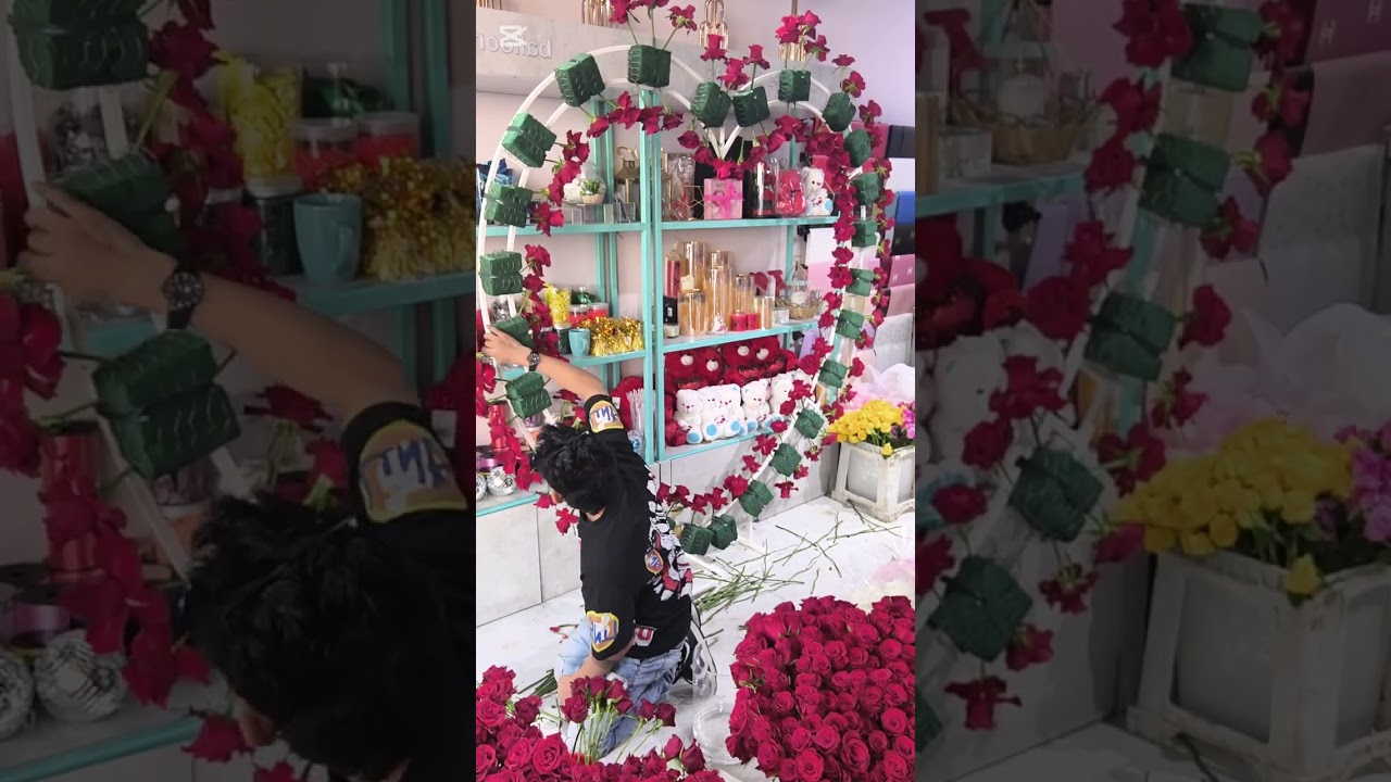 Valentine's heart arrangements 💐💐