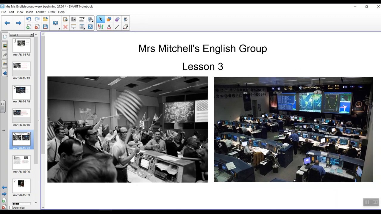 Cambridge- Mrs Mitchell's English Group Lunar Landing Lesson 3