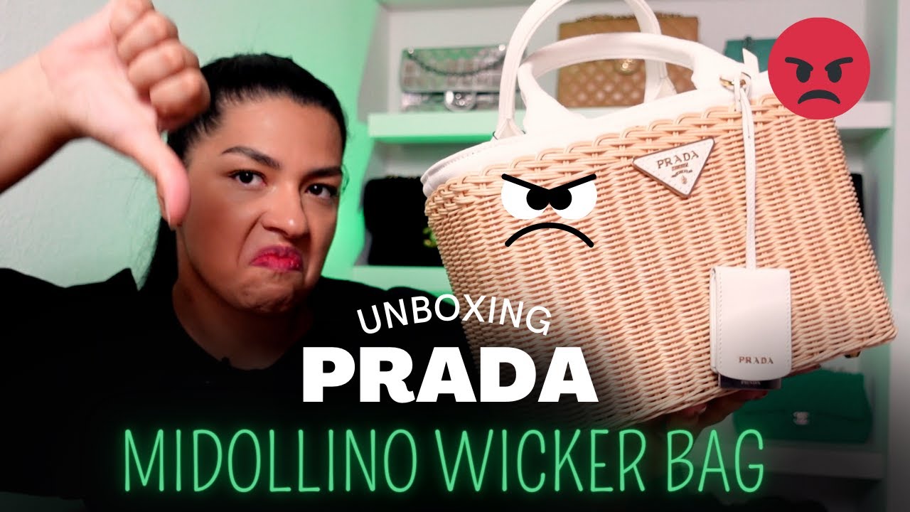 UNBOXING PRADA MIDOLLINO l PRADA WICKER BAG l l 31 DAYS OF UNBOXINGS l 📦 DAY 17