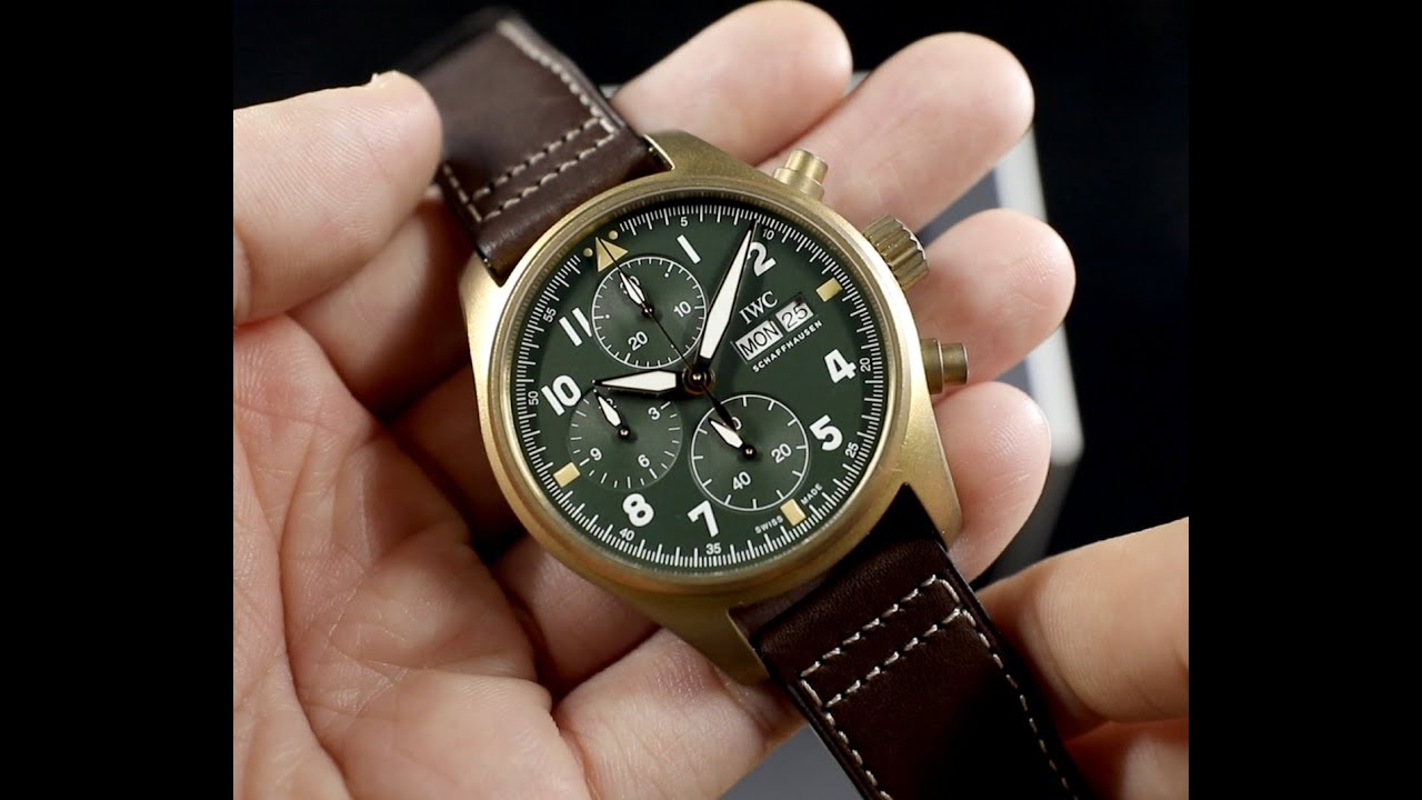 (Op.36) IWC噴火戰機 IW387902 開箱 -- 濃濃復古味的青銅計時飛行錶