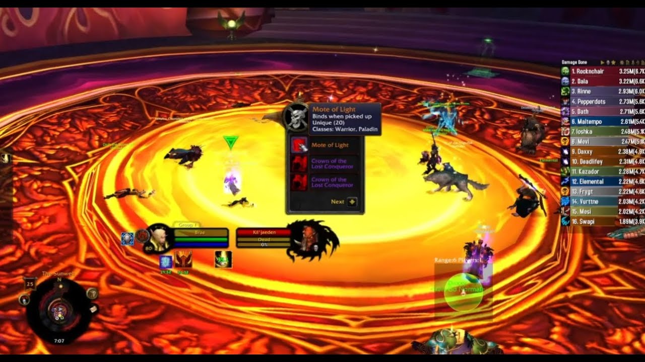 Whitemane Frostmourne: Timewalking Sunwell Plateau PUG Group | PPal