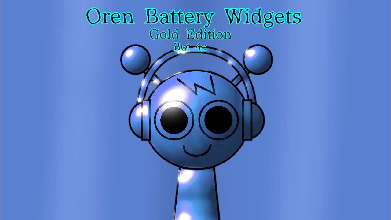 Oren Battery Widgets: Gold Edition but 4x