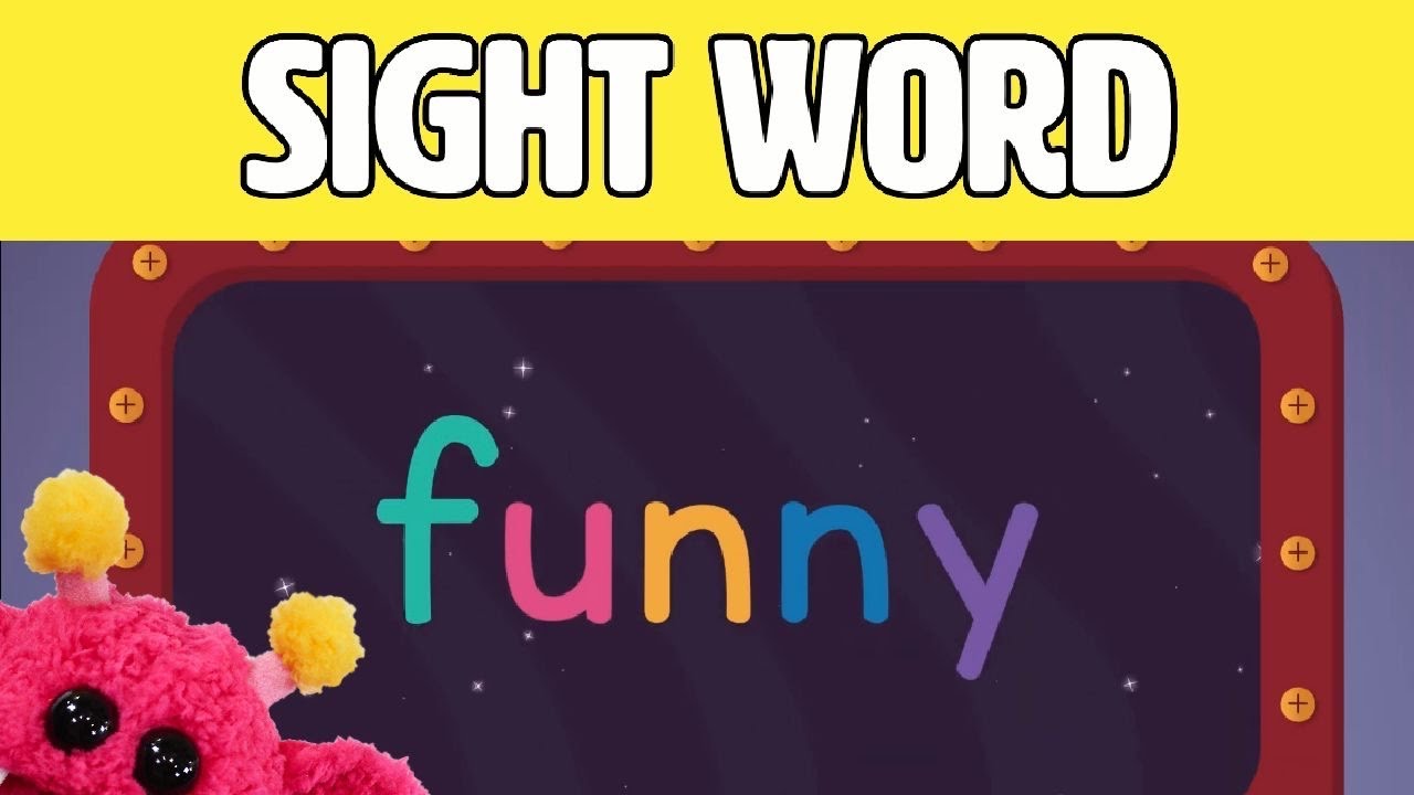 FUNNY - Let's Learn the Sight Word FUNNY with Hubble the Alien! | Nimalz Kidz! Songs and Fun!