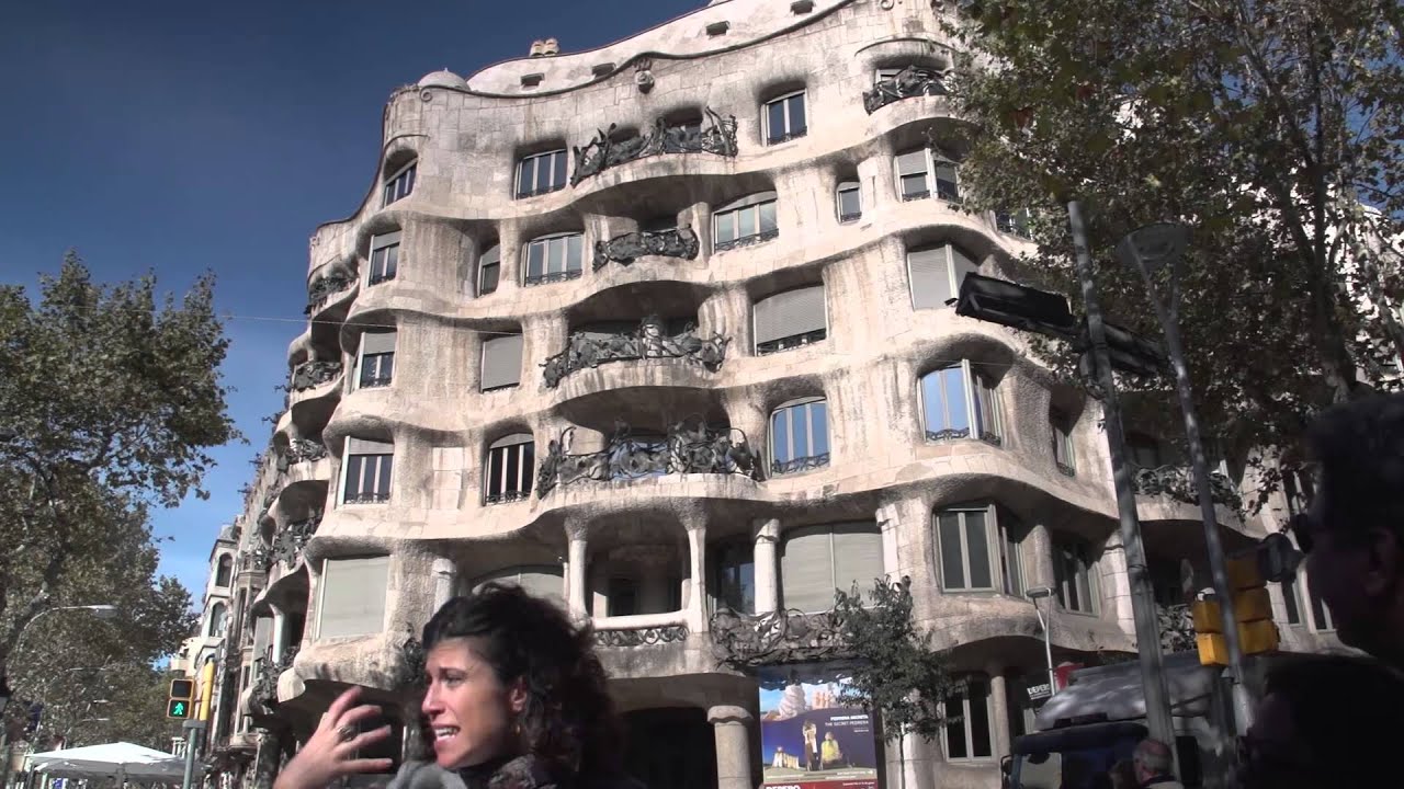 Casa Milà by Gaudi in Barcelona, Catalonia, Spain