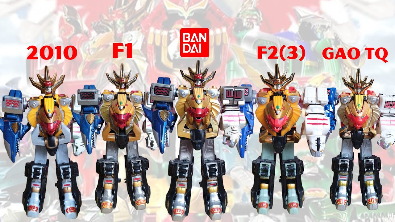 So sánh các đời Gao King F1, F2(3), 2010, Gao TQ, Bandai, - Gao King Trung Quốc
