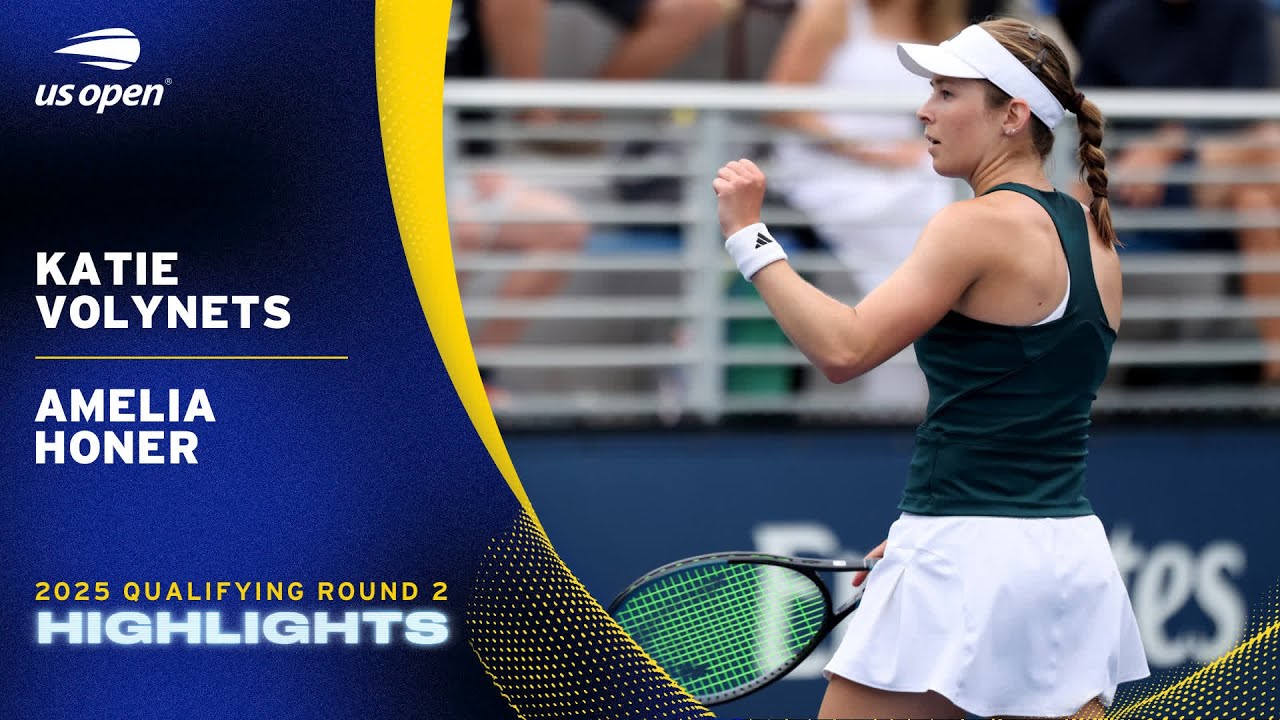 Katie Volynets vs. Amelia Honer Highlights | 2025 US Open Qualifying Round 2