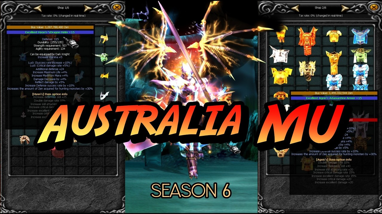 Australia MU Season 6 ( Fast Server ) | Mu Online Server Review