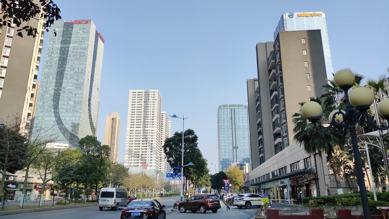 [4K]Walk from Qiandeng Lake Metro Station to the Financial High-tech Zone, Foshan, China|佛山金融高新区CBD